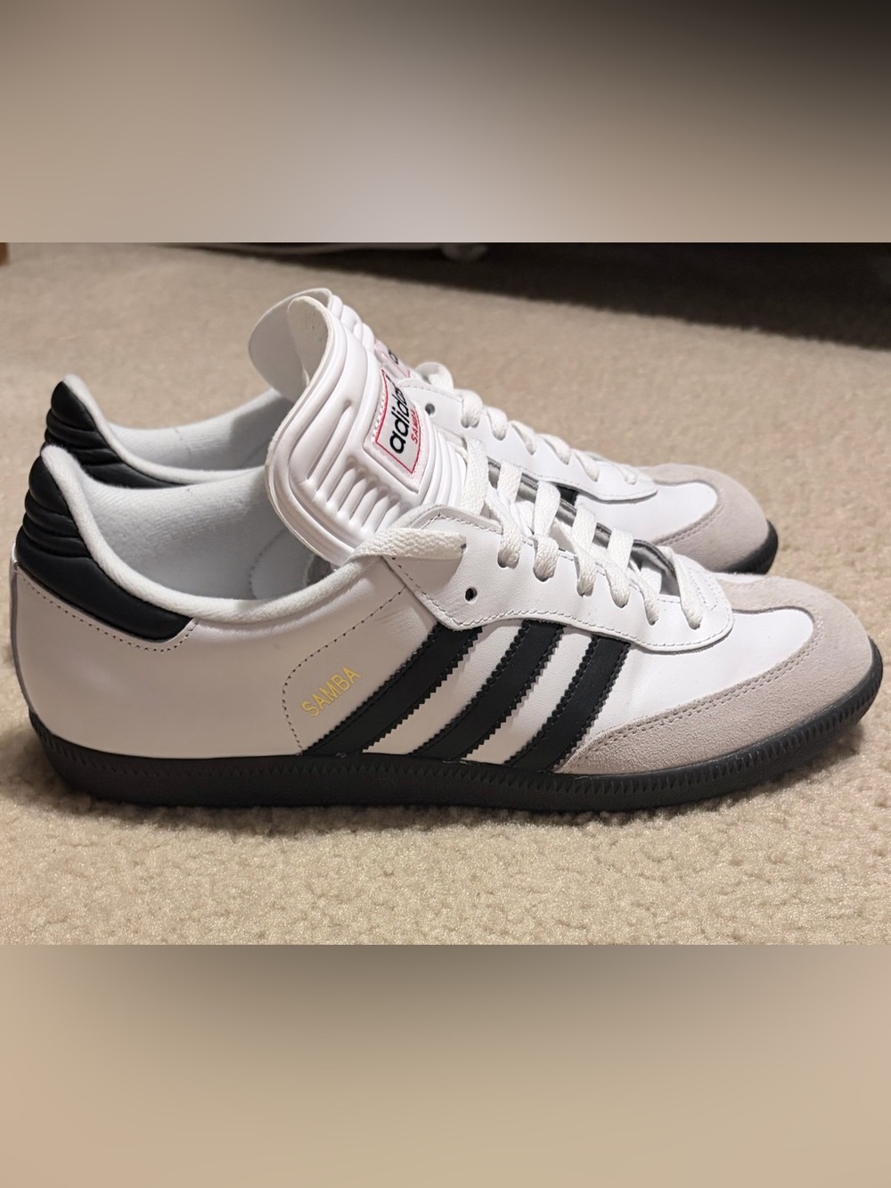 Adidas Samba White/Black Size 10